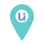 Map icon with the Embrace U logo in the middle.