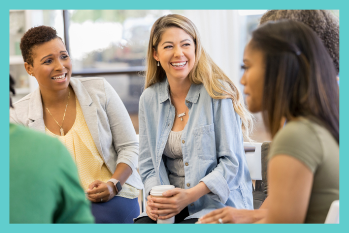 parents supporting one another in a parent support group