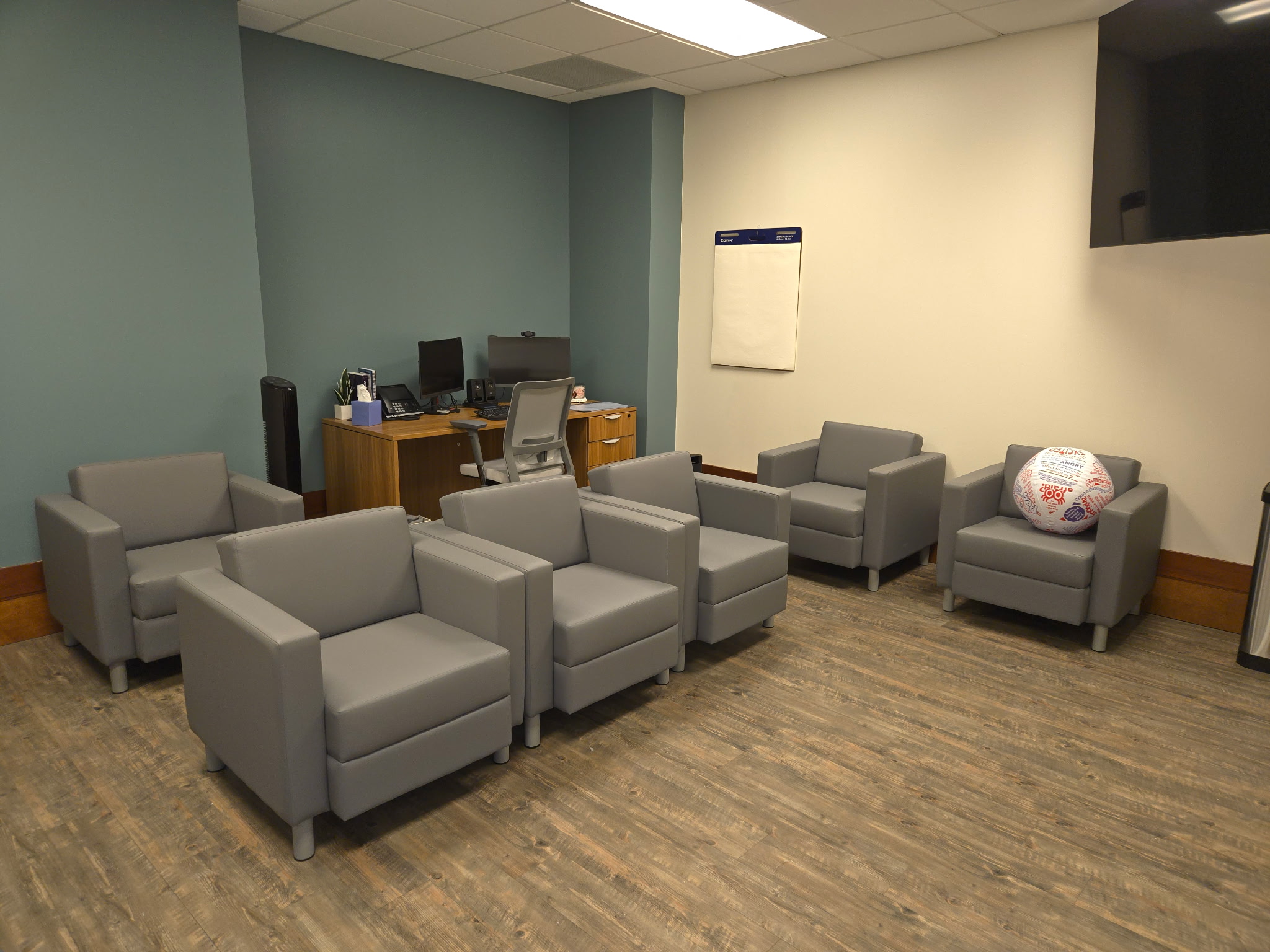 Group therapy area at Embrace U Collierville