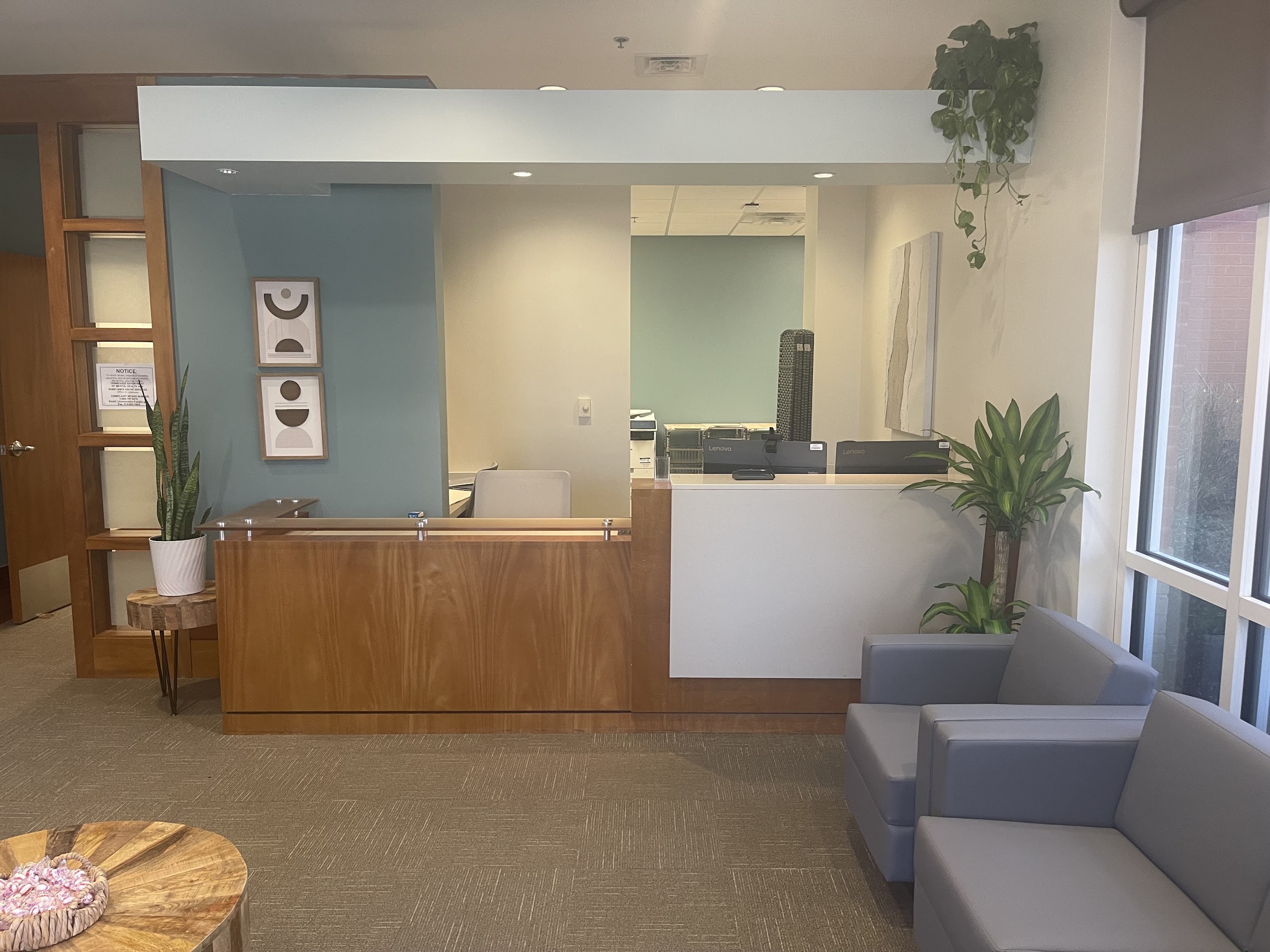 Waiting     area at Embrace U Collierville